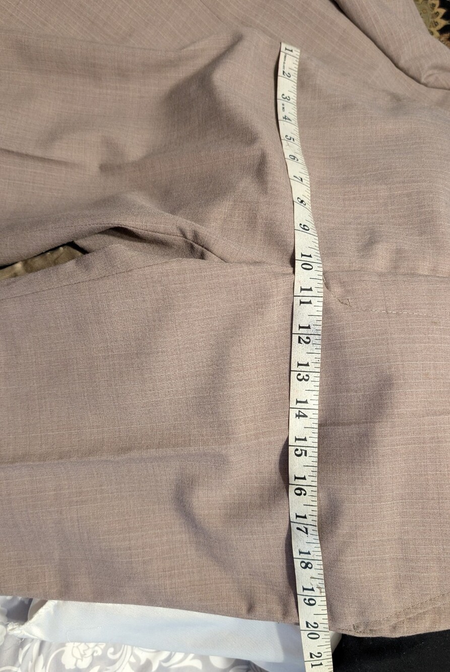 YSL three piece suit in tan w/ light pin stripes - Picture 14 of 16